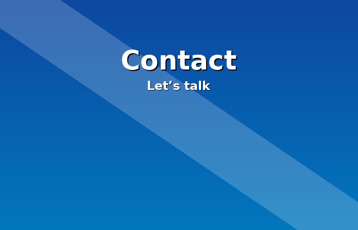 Contact
